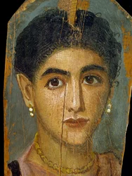 Female Mummy Portrait, from Thebes